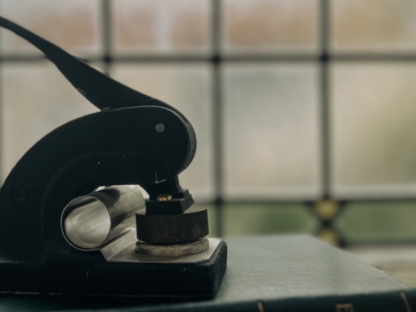 legal stamp and legal window office setting